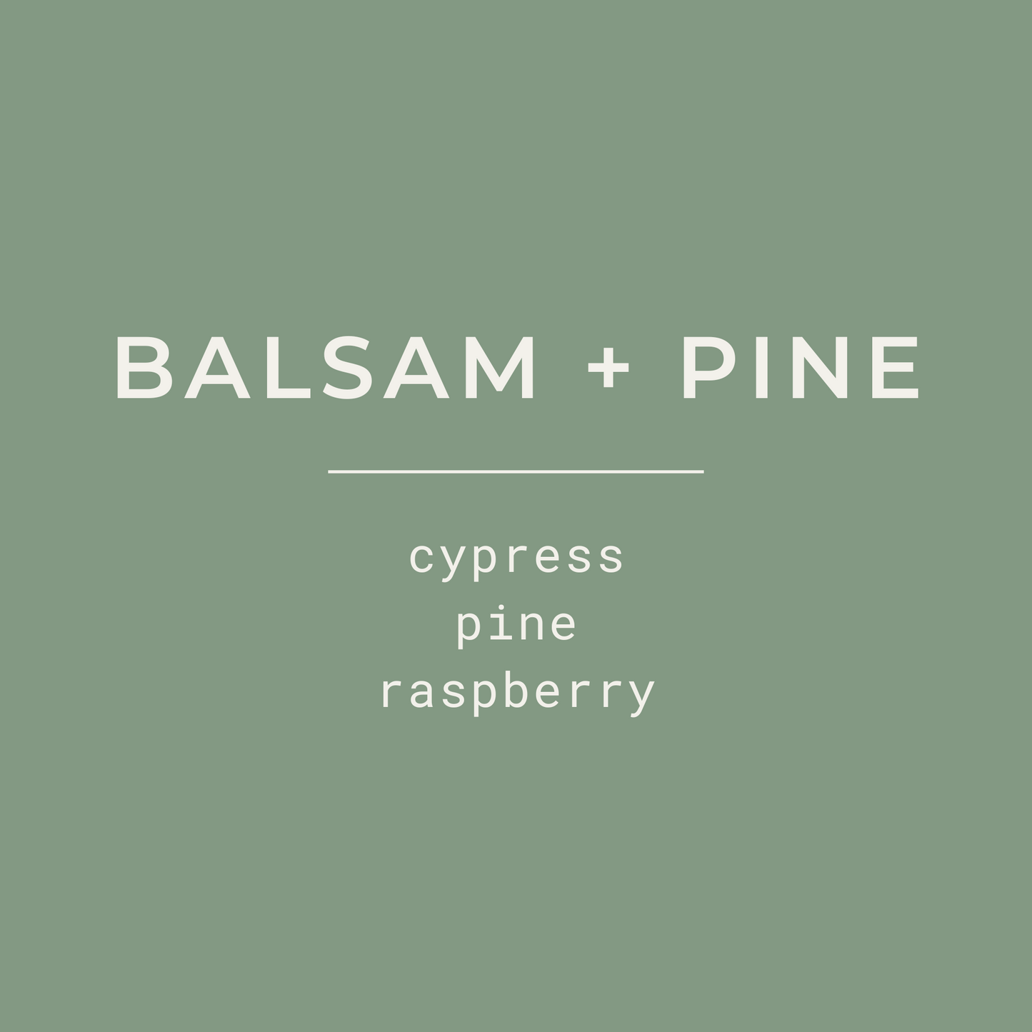 Balsam + Pine Premium Candle