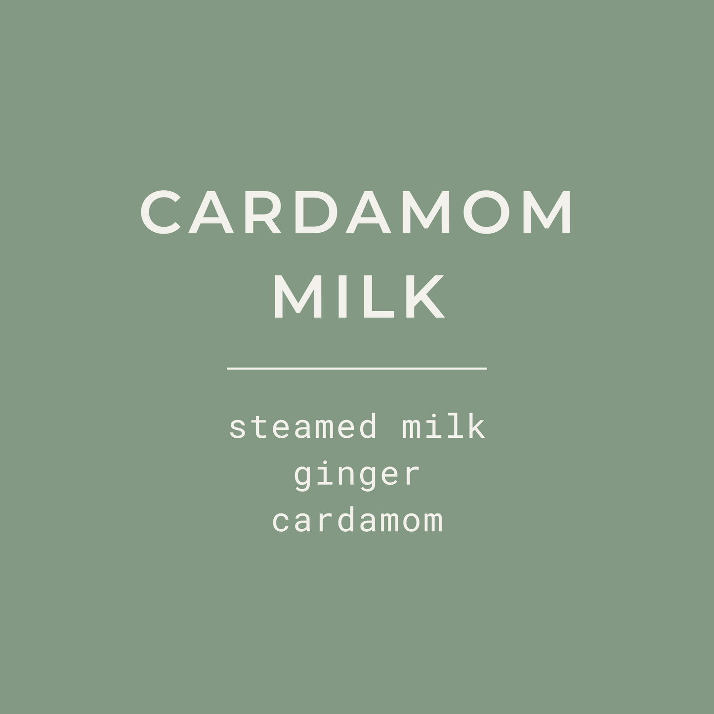 Cardamom Milk Premium Candle