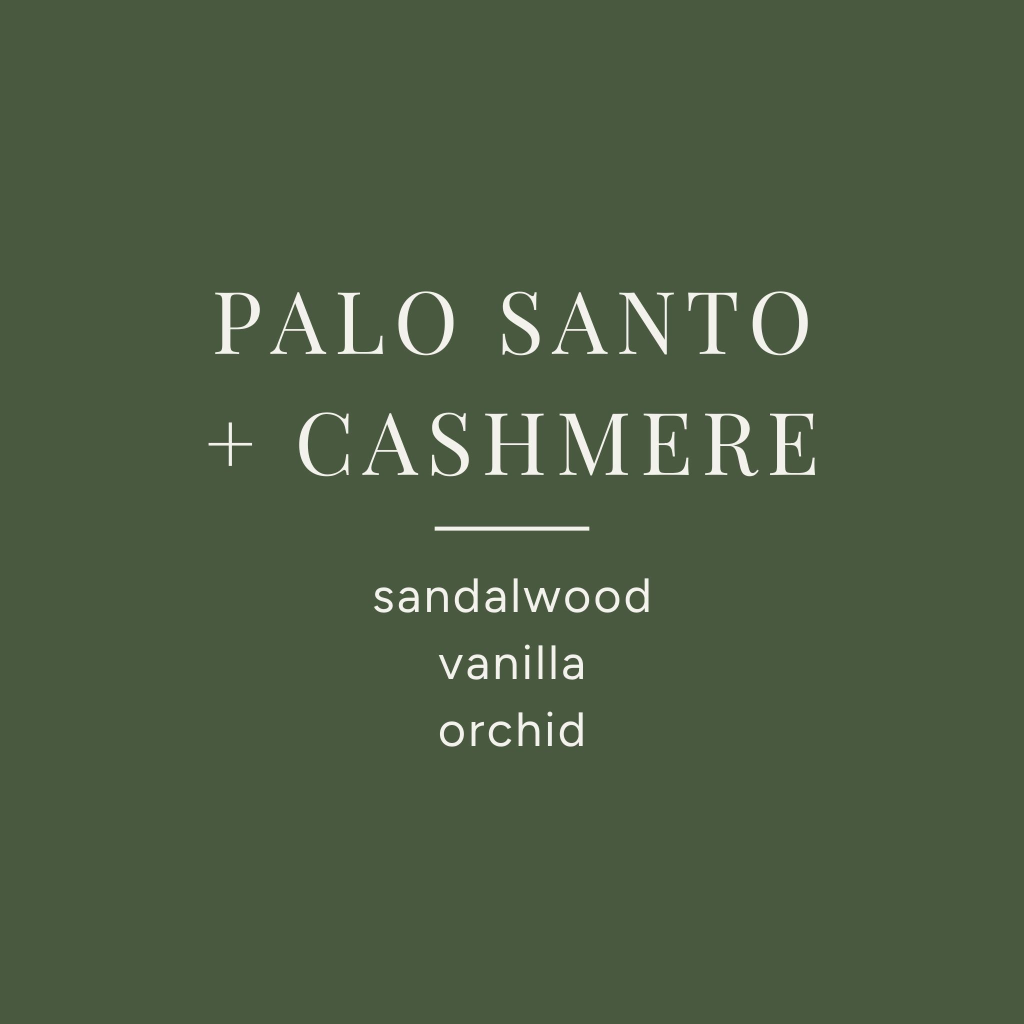 Palo Santo + Cashmere Premium Candle