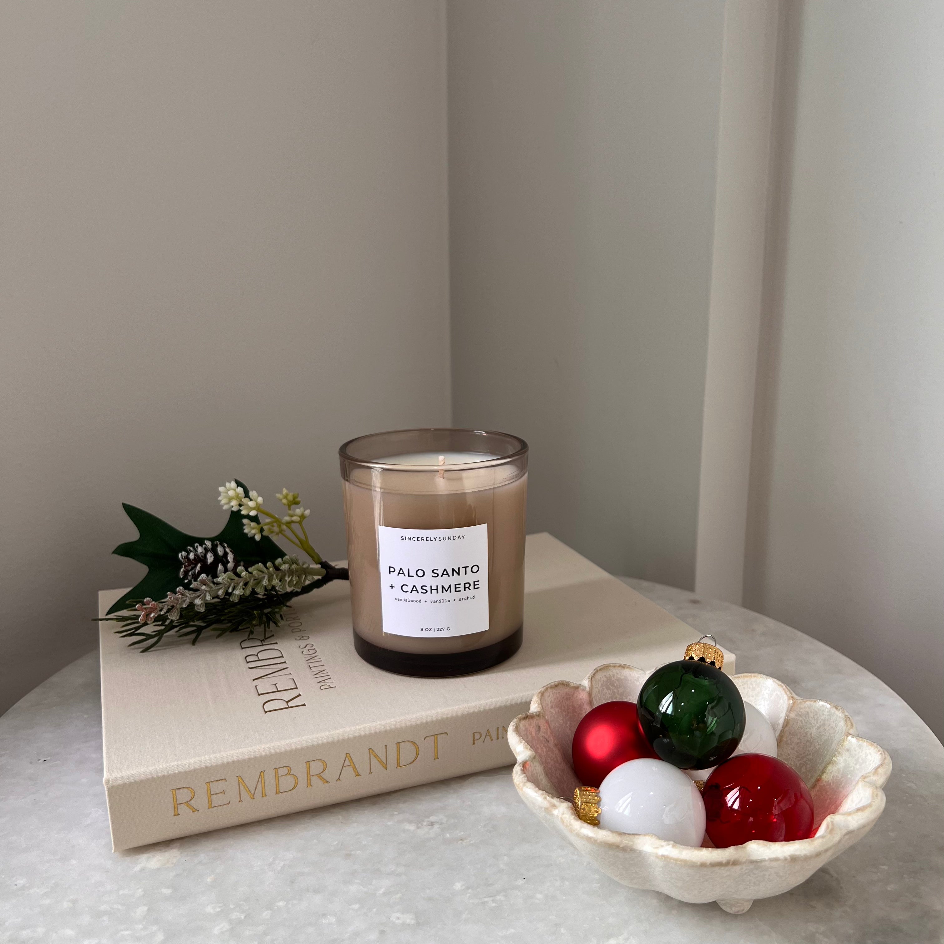 Palo Santo + Cashmere Premium Candle